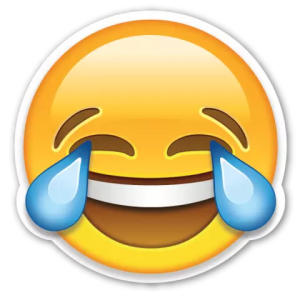 Reprodução: Emoji chorando de rir